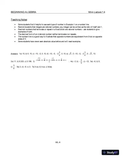 Solution Manual for Beginning Algebra with Applications and Visualization, 3rd Edition - Page 9 preview image