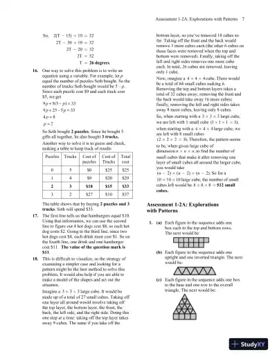Solution Manual for A Problem Solving Approach to Mathematics for Elementary School Teachers, 13th Edition - Page 10 preview image
