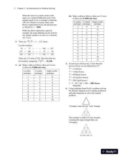 Solution Manual for A Problem Solving Approach to Mathematics for Elementary School Teachers, 13th Edition - Page 5 preview image