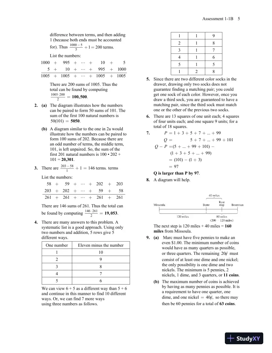 Solution Manual for A Problem Solving Approach to Mathematics for Elementary School Teachers, 13th Edition, page 8