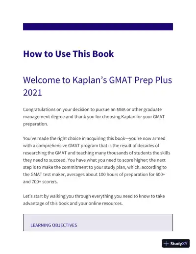 GMAT Prep Plus 2021: 6 Practice Tests + Proven Strategies (2020) - Page 14 preview image