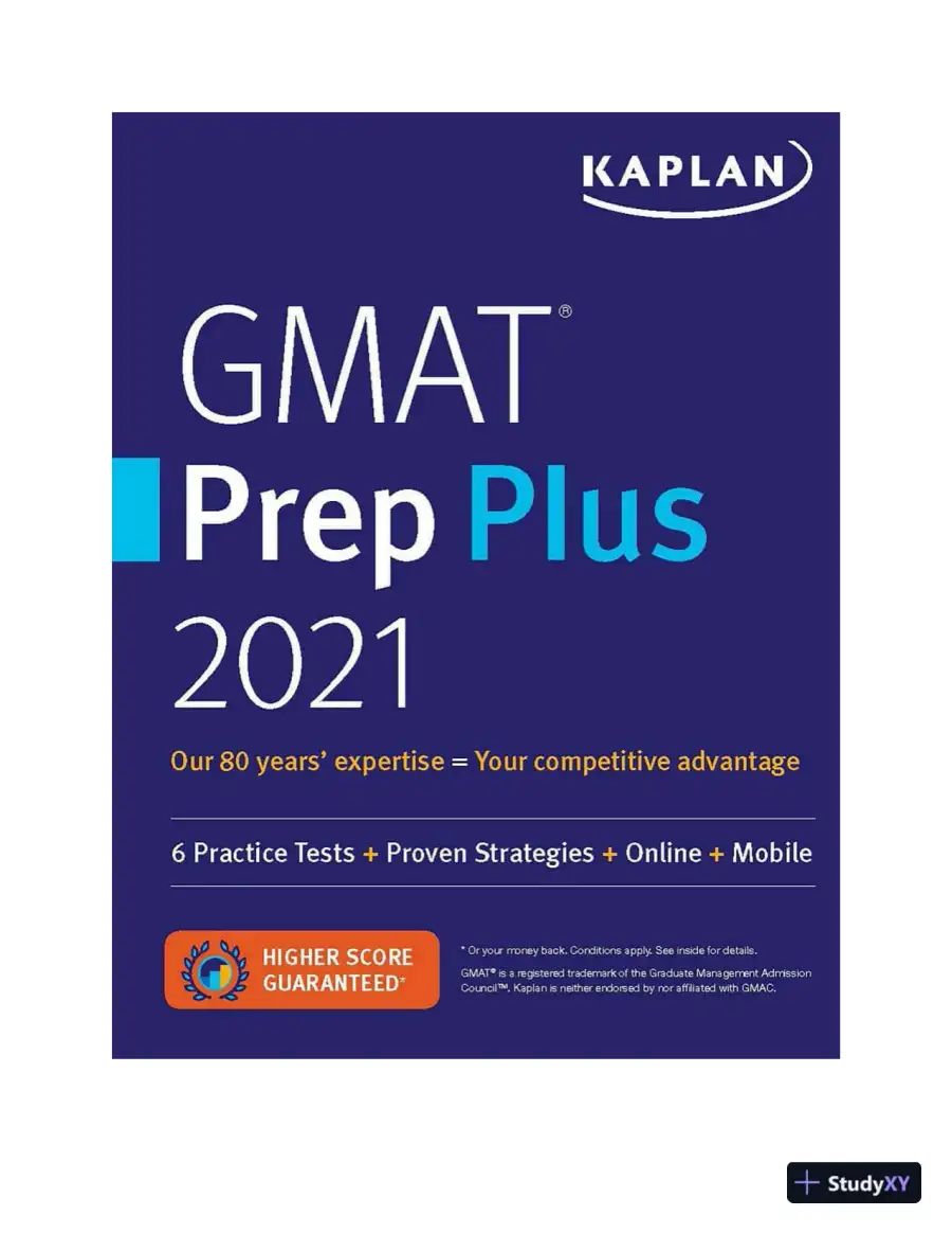 GMAT Prep Plus 2021: 6 Practice Tests + Proven Strategies (2020), page 3