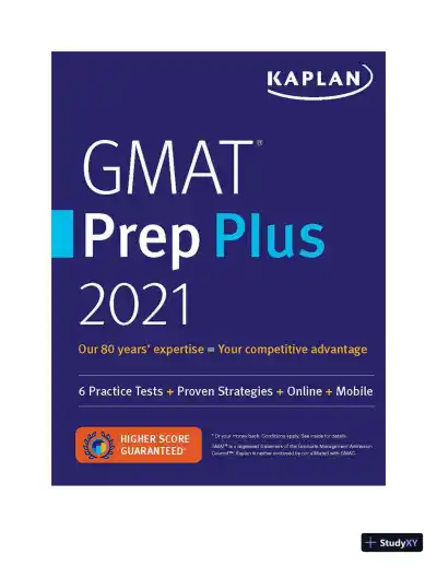 GMAT Prep Plus 2021: 6 Practice Tests + Proven Strategies (2020) - Page 3 preview image