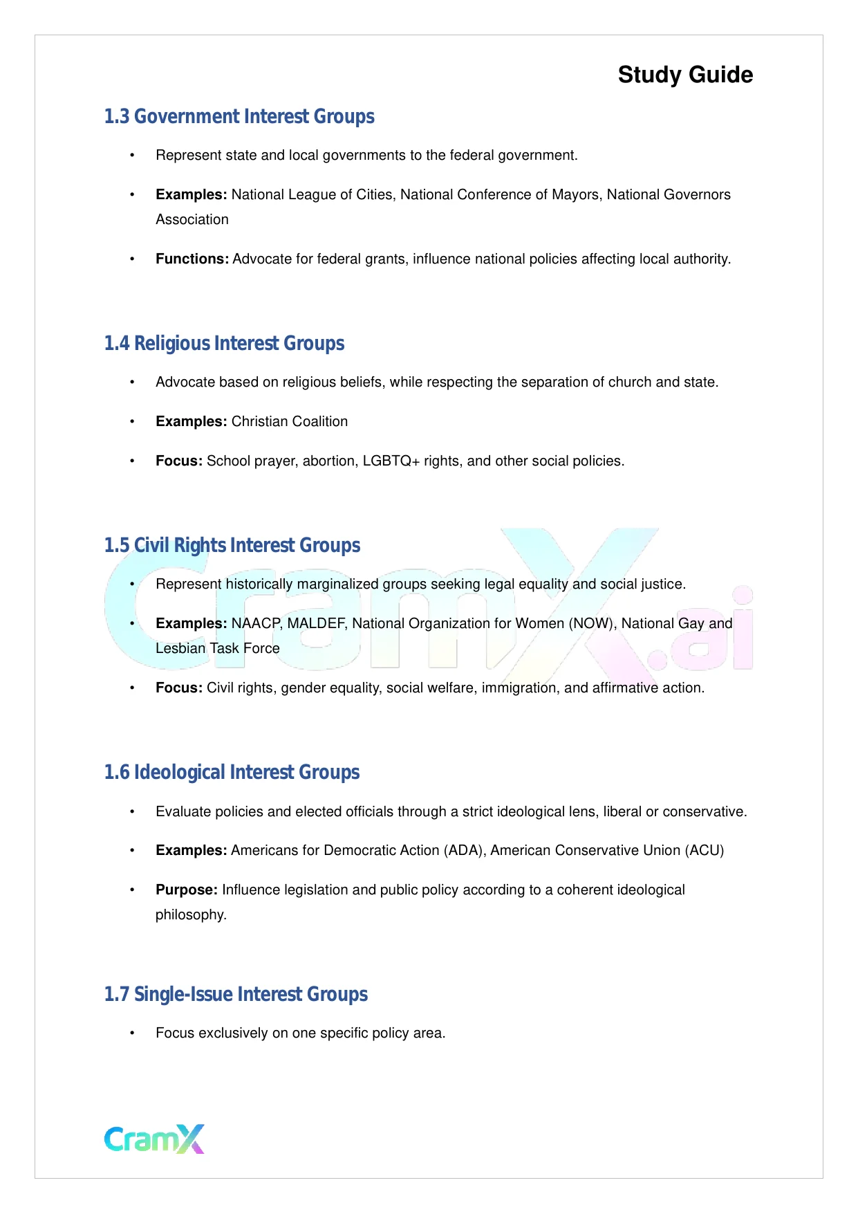 American Government - Interest Groups - Page 2 preview image