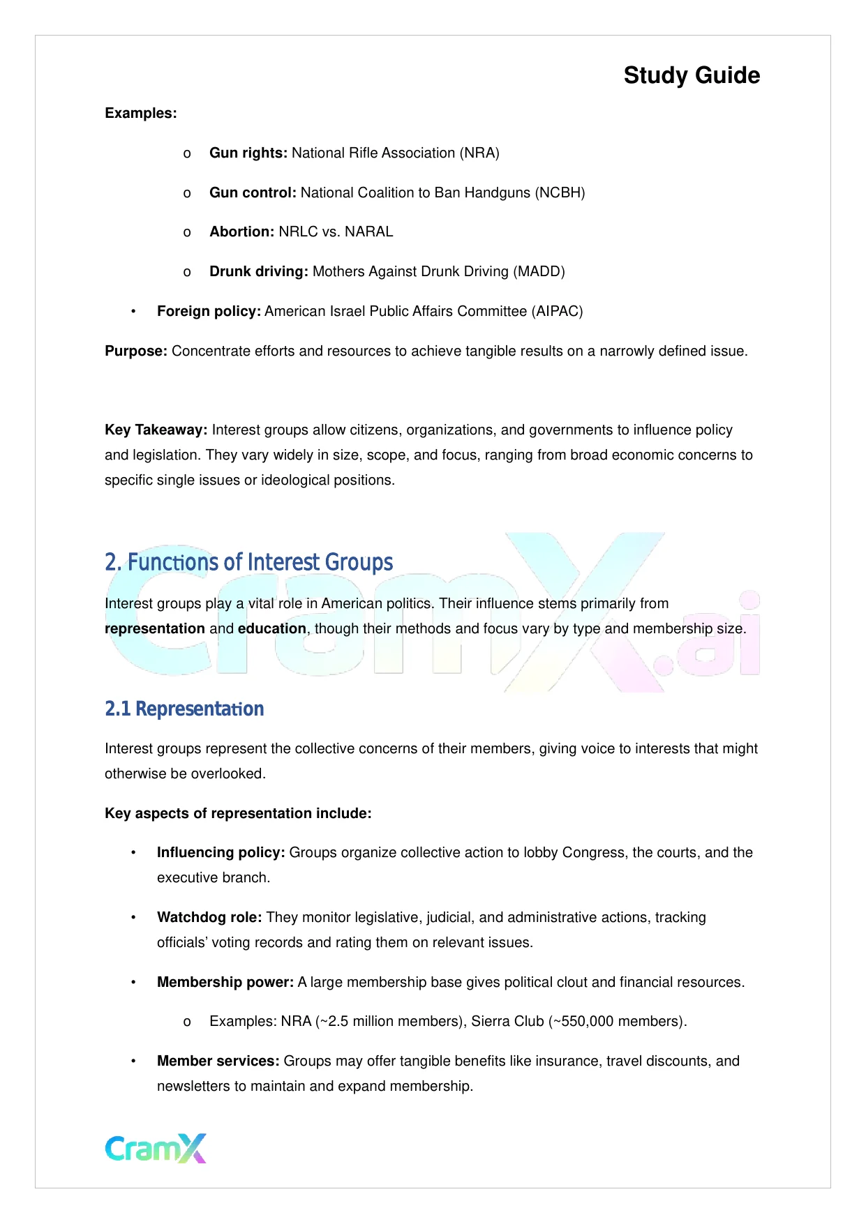 American Government - Interest Groups - Page 3 preview image