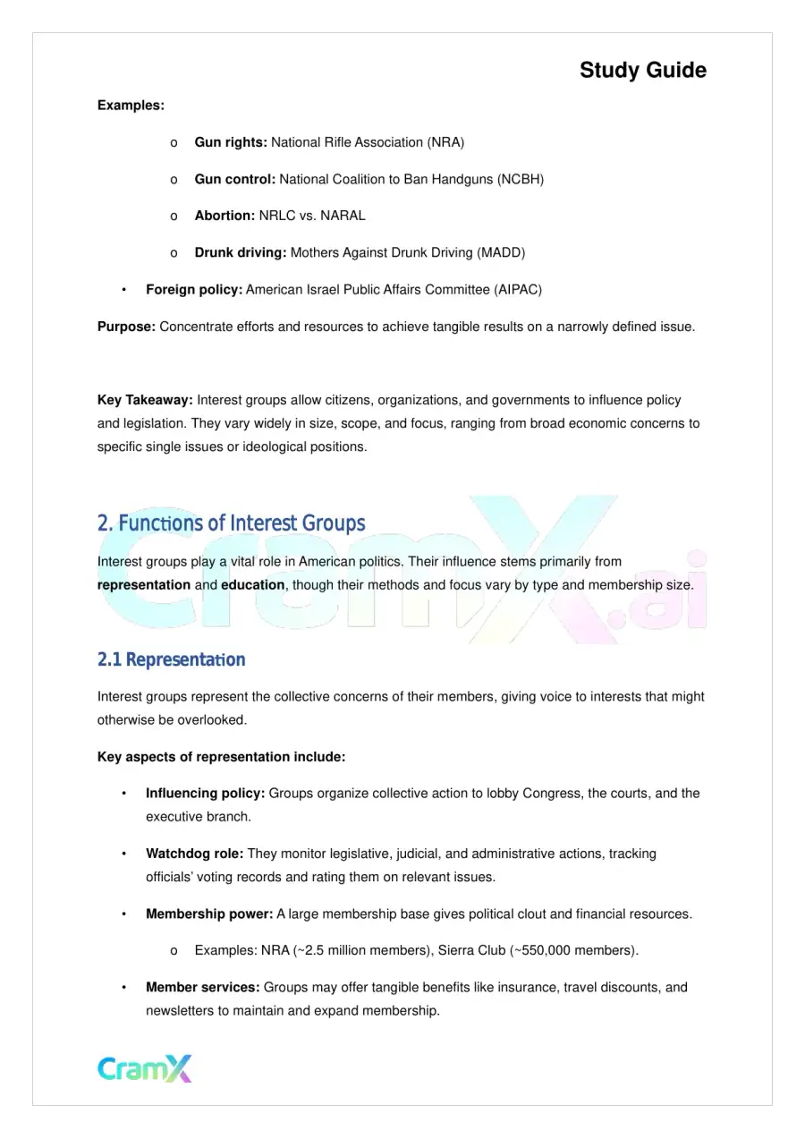 American Government - Interest Groups, page 3