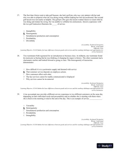 Services Marketing: Integrating Customer Focus Across the Firm 7th Edition Test Bank - Page 10 preview image