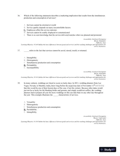 Services Marketing: Integrating Customer Focus Across the Firm 7th Edition Test Bank - Page 13 preview image