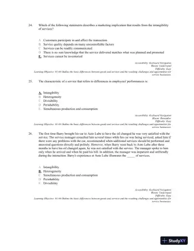 Services Marketing: Integrating Customer Focus Across the Firm 7th Edition Test Bank - Page 9 preview image