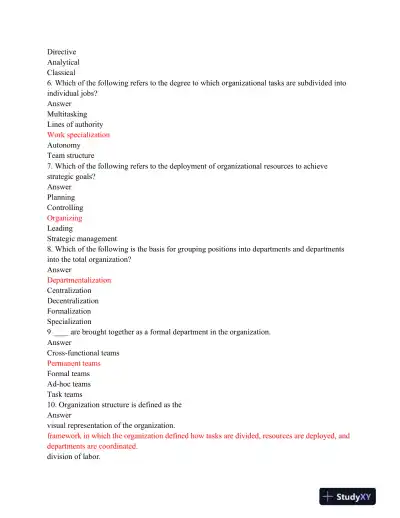 MGT 500 - Management and Organizational Behavior: Decision Making, Leadership, and Workplace Dynamics - Page 3 preview image