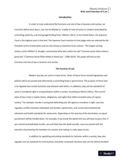 LAW 421 Role and Functions of Law - Page 3 preview image