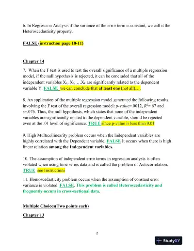 Analysis of Regression Models and Hypothesis Testing in Predicting Dependent Variables - Page 3 preview image