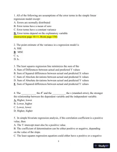 Analysis of Regression Models and Hypothesis Testing in Predicting Dependent Variables - Page 4 preview image