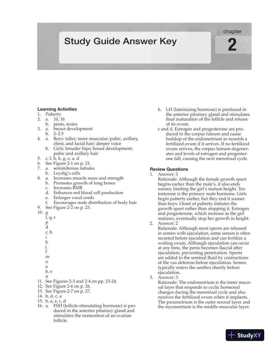 Solution Manual for Introduction to Maternity and Pediatric Nursing, 6th Edition, page 4
