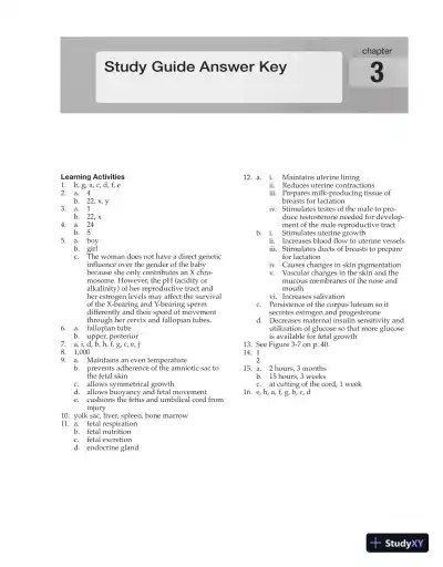 Solution Manual for Introduction to Maternity and Pediatric Nursing, 6th Edition - Page 6 preview image