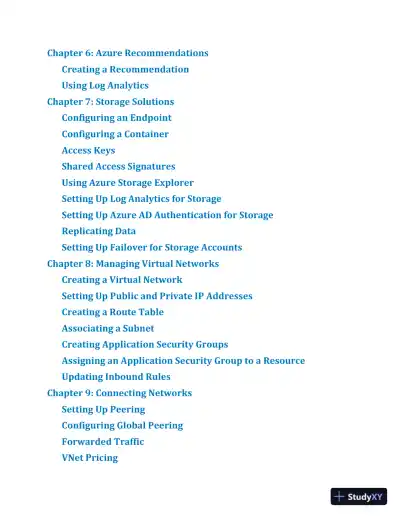 Microsoft Azure Architect Technologies Study Companion: Exam AZ-300 and AZ-303 (2020) - Page 13 preview image