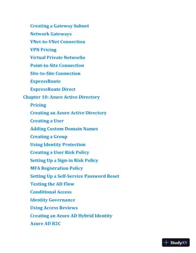 Microsoft Azure Architect Technologies Study Companion: Exam AZ-300 and AZ-303 (2020) - Page 14 preview image
