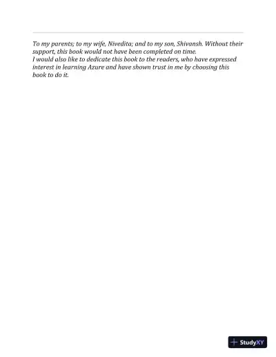 Microsoft Azure Architect Technologies Study Companion: Exam AZ-300 and AZ-303 (2020) - Page 6 preview image