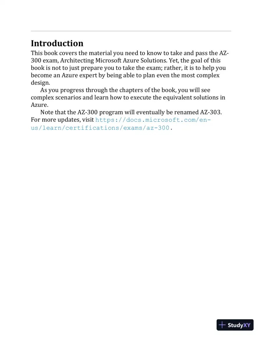 Microsoft Azure Architect Technologies Study Companion: Exam AZ-300 and AZ-303 (2020), page 9