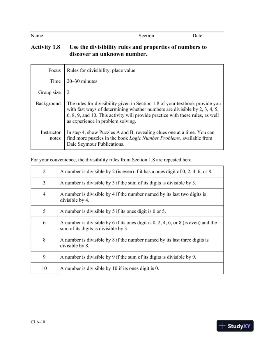 Solution Manual for Developmental Mathematics: College Mathematics and Introductory Algebra, 10th Edition, page 13