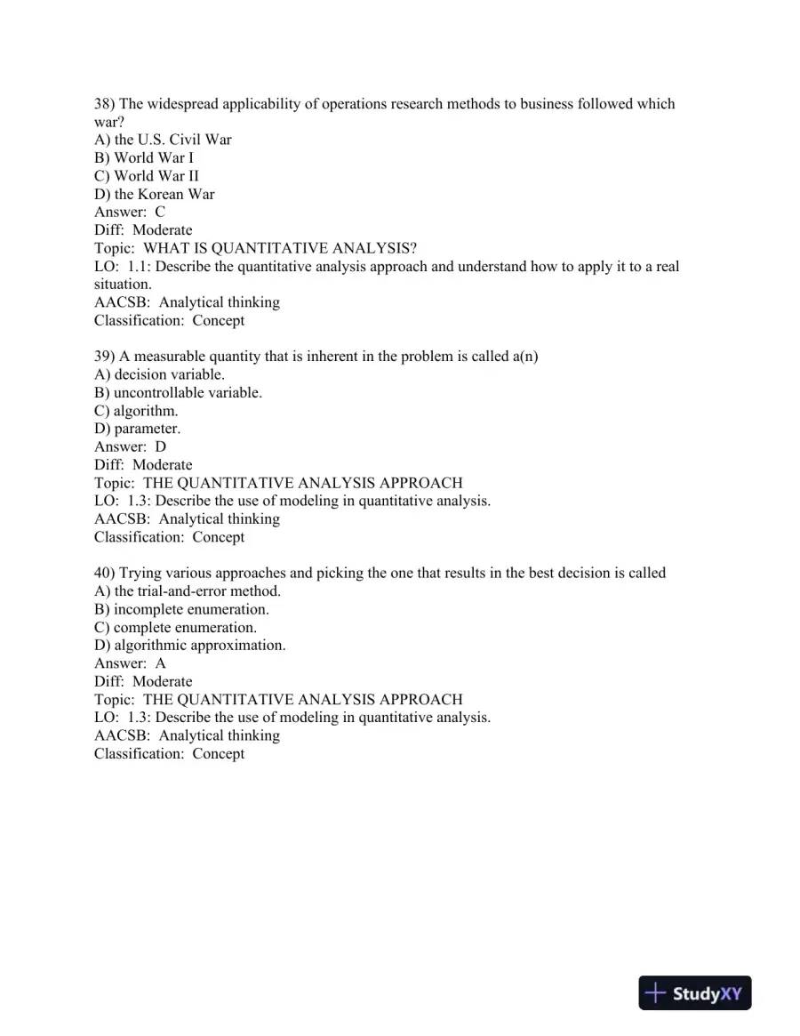 Quantitative Analysis for Management 13th Edition Test Bank, page 11