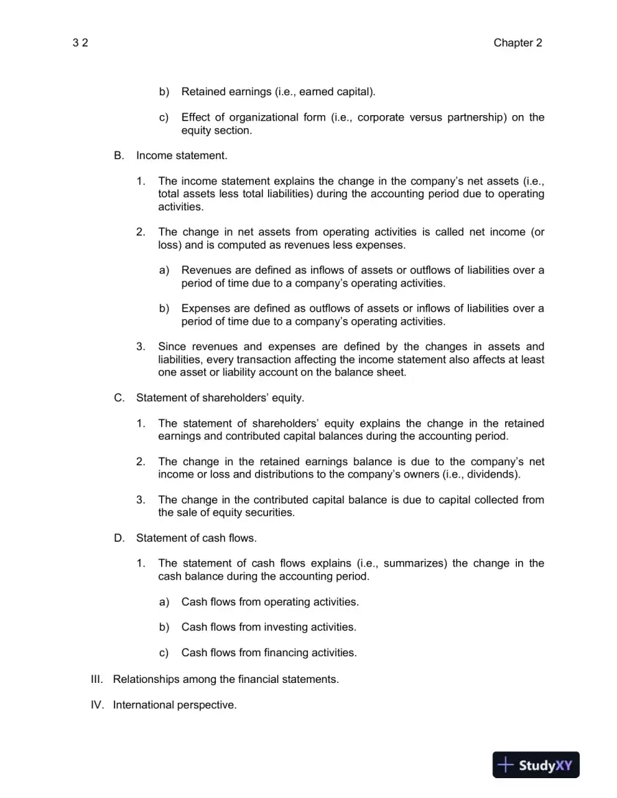 Class Notes for Financial Accounting in an Economic Context, 9th Edition, page 12