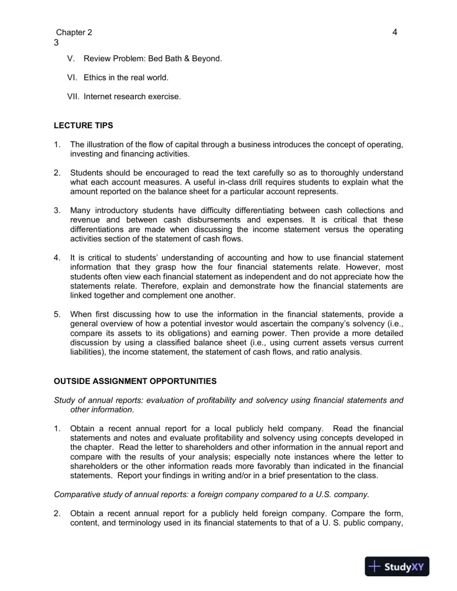 Class Notes for Financial Accounting in an Economic Context, 9th Edition, page 13