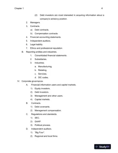 Class Notes for Financial Accounting in an Economic Context, 9th Edition - Page 5 preview image