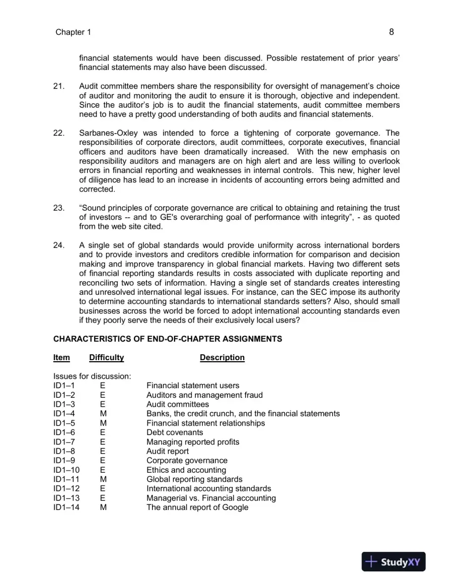 Class Notes for Financial Accounting in an Economic Context, 9th Edition, page 9