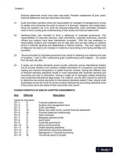 Class Notes for Financial Accounting in an Economic Context, 9th Edition - Page 9 preview image