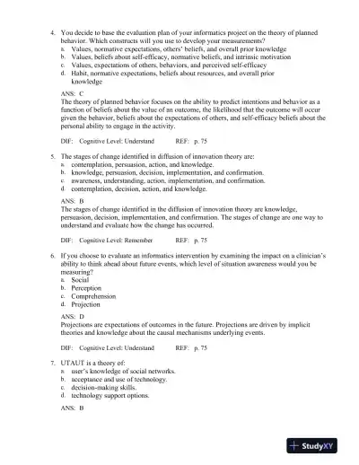 Test Bank for Health Informatics: An Interprofessional Approach, 1st Edition - Page 15 preview image