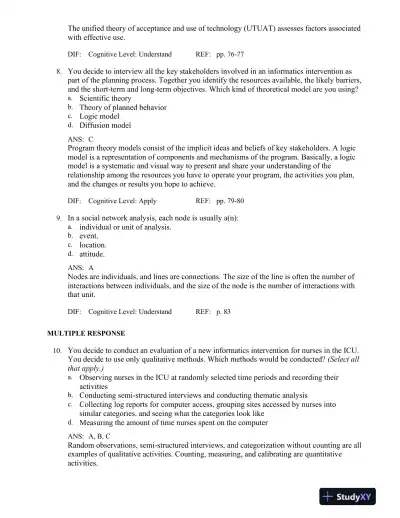 Test Bank for Health Informatics: An Interprofessional Approach, 1st Edition - Page 16 preview image