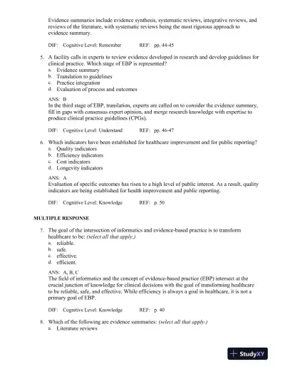 Test Bank for Health Informatics: An Interprofessional Approach, 1st Edition - Page 9 preview image
