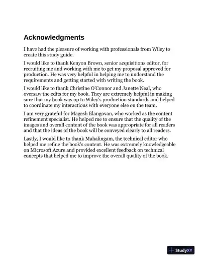 MCA Microsoft Certified Associate Azure Security Engineer Study Guide: Exam AZ-500 (2022) - Page 14 preview image