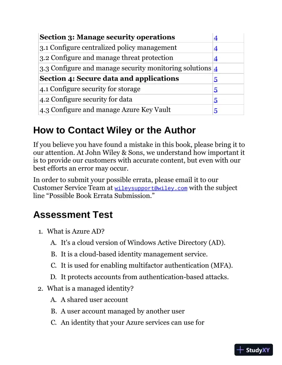 MCA Microsoft Certified Associate Azure Security Engineer Study Guide: Exam AZ-500 (2022), page 24