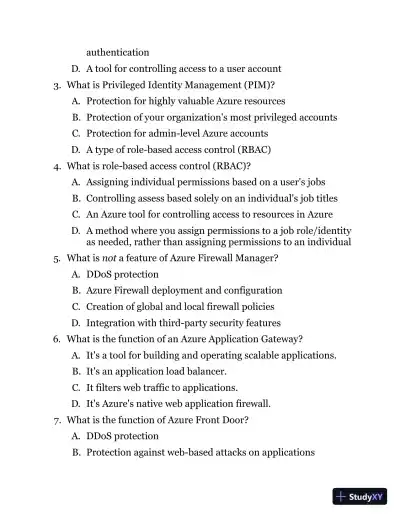 MCA Microsoft Certified Associate Azure Security Engineer Study Guide: Exam AZ-500 (2022) - Page 25 preview image