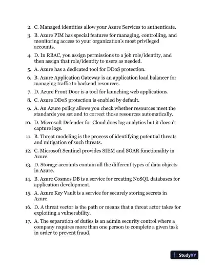 MCA Microsoft Certified Associate Azure Security Engineer Study Guide: Exam AZ-500 (2022) - Page 29 preview image