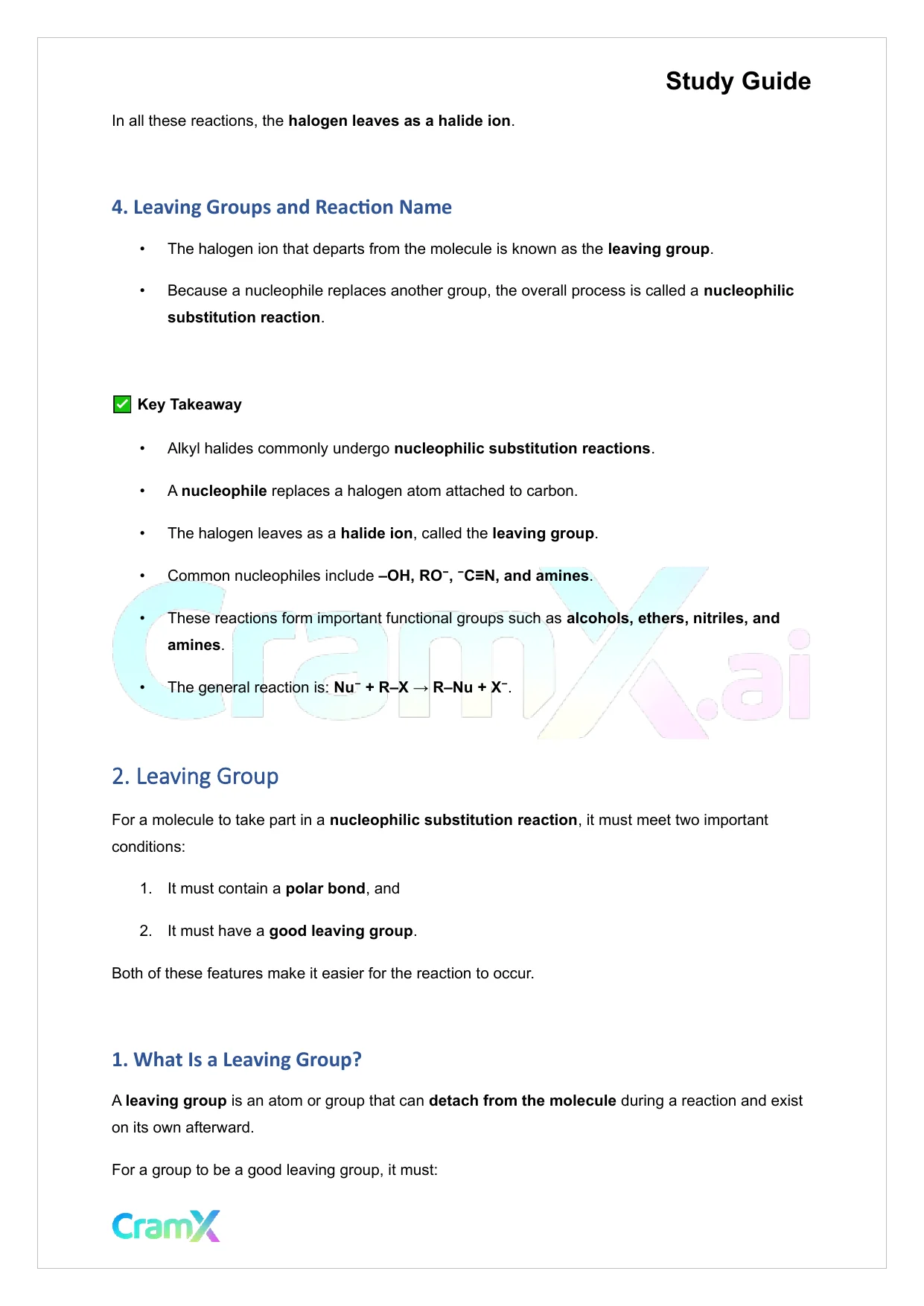 Organic Chemistry II - Alkyl Halides - Page 3 preview image