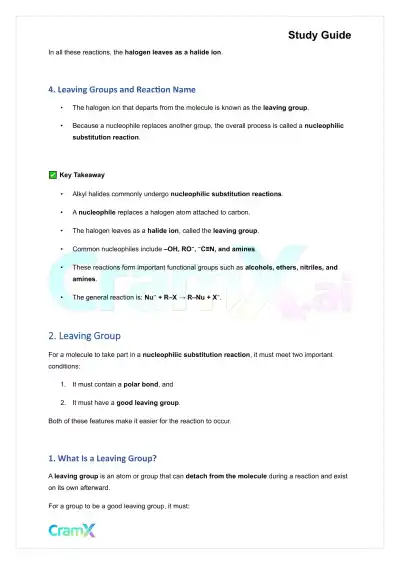 Organic Chemistry II - Alkyl Halides - Page 3 preview image