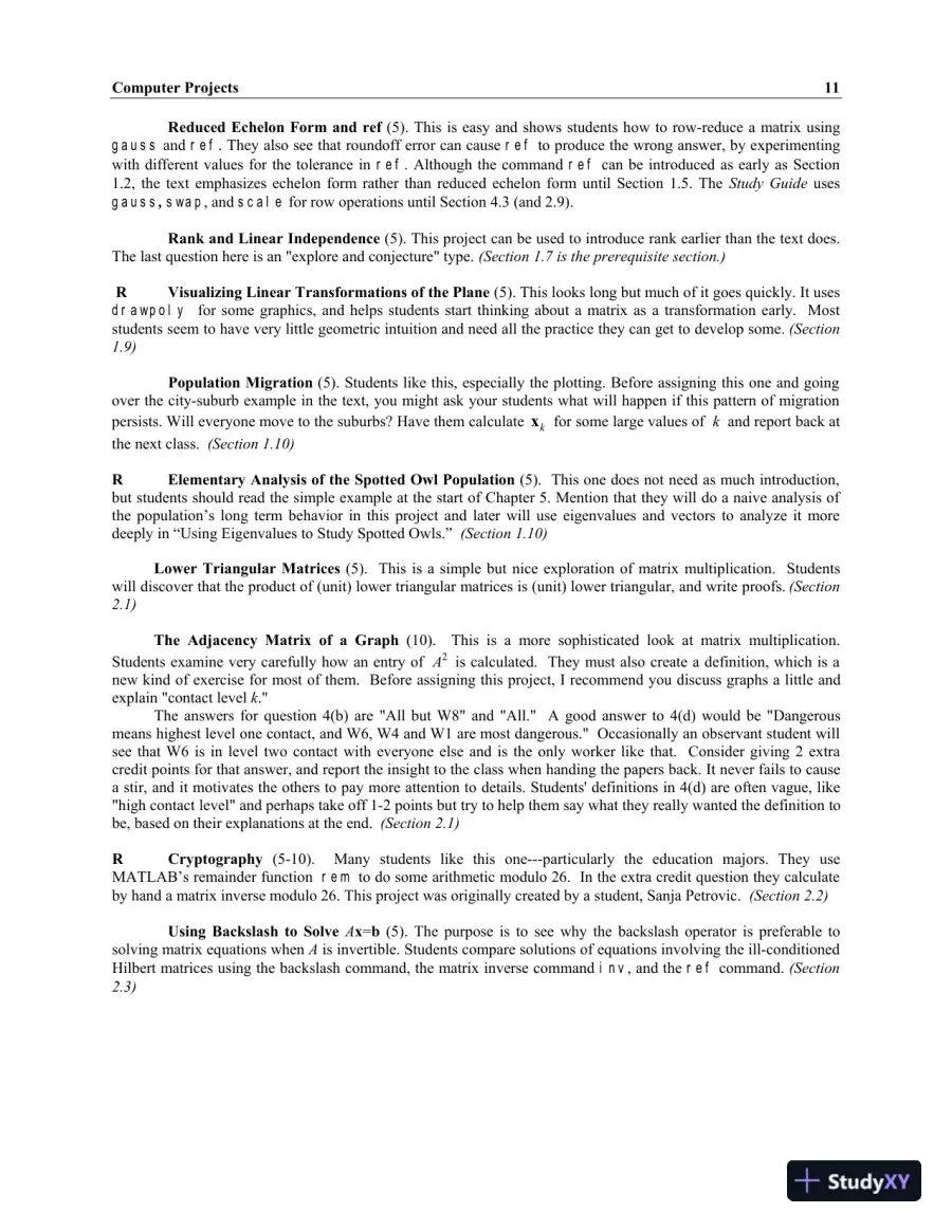 Solution Manual For Linear Algebra Plus Mymathlab Getting Started Kit For Linear Algebra And Its Applications, 4th Edition, page 14