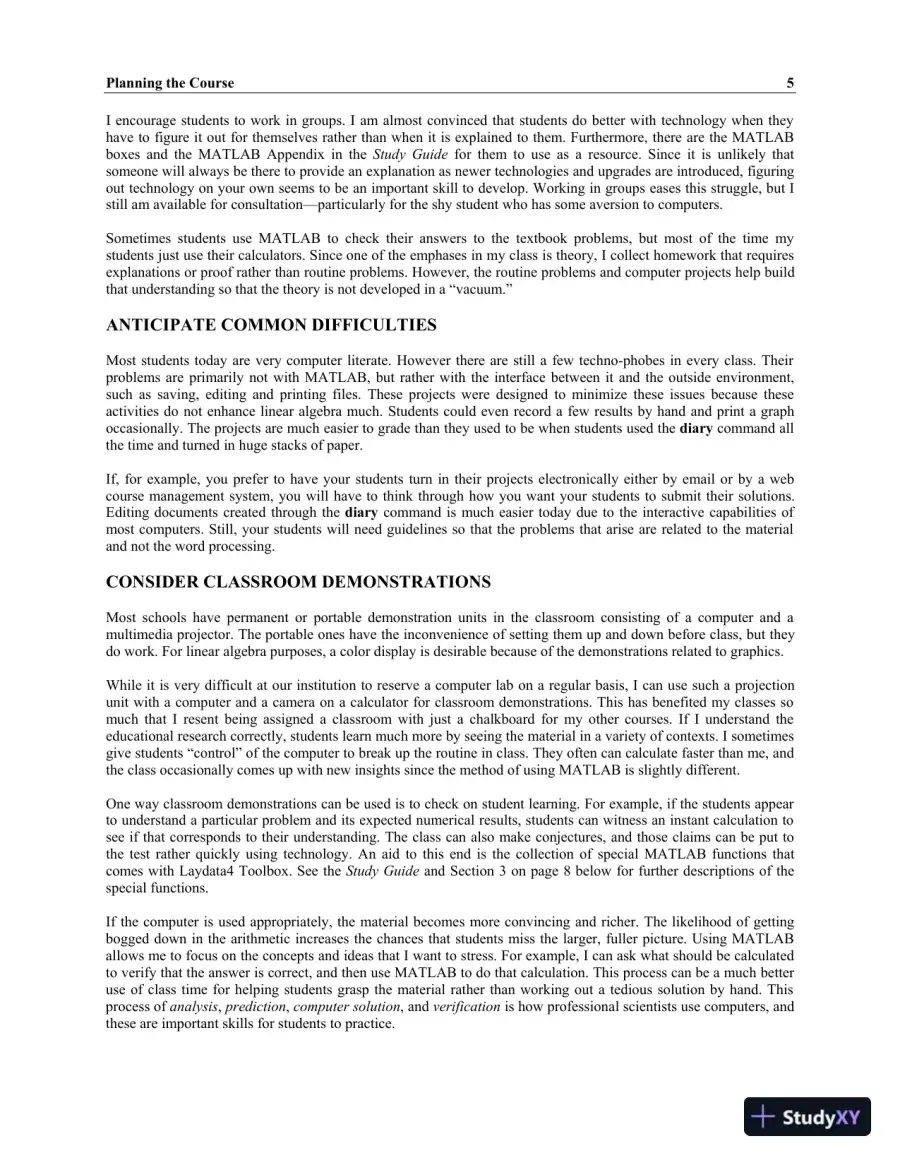Solution Manual For Linear Algebra Plus Mymathlab Getting Started Kit For Linear Algebra And Its Applications, 4th Edition, page 8