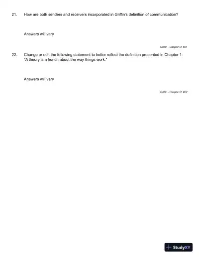 A First Look at Communication Theory (Conversations with Communication Theorists) 9th Edition Test Bank - Page 10 preview image