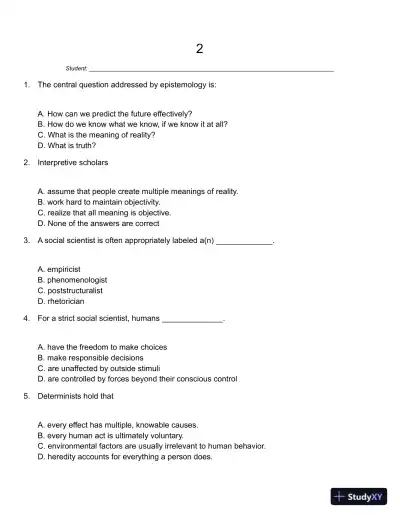 A First Look at Communication Theory (Conversations with Communication Theorists) 9th Edition Test Bank - Page 12 preview image