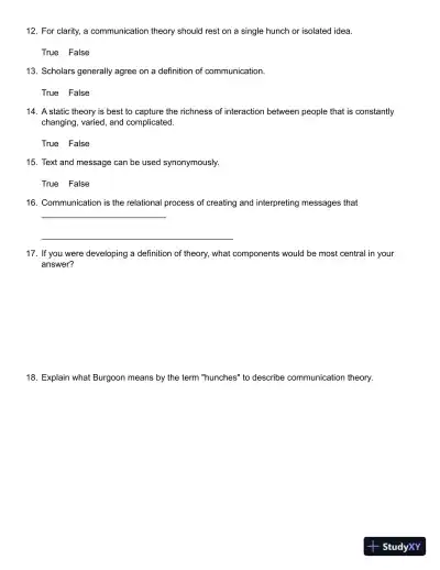A First Look at Communication Theory (Conversations with Communication Theorists) 9th Edition Test Bank - Page 4 preview image