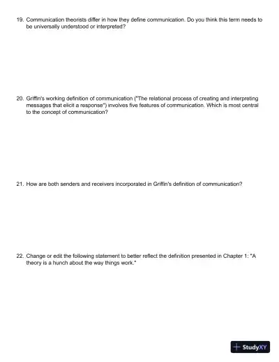 A First Look at Communication Theory (Conversations with Communication Theorists) 9th Edition Test Bank - Page 5 preview image