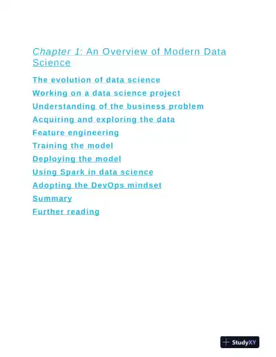 Azure Data Scientist Associate Certification Guide: DP-100 exam (2021) - Page 12 preview image