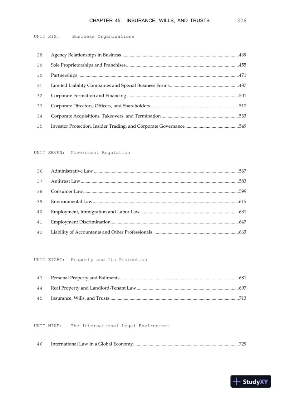 Test Bank For Business Law Today Comprehensive, 8th Edition, page 4