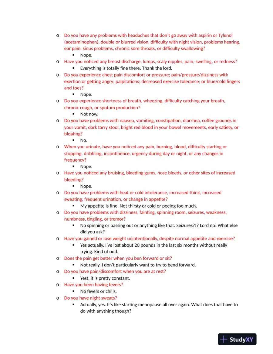 IHUMAN Clinical Analysis Week 6 With Answers (64 Solved Questions), page 3