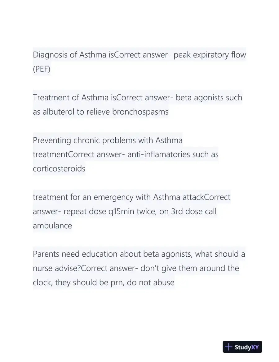 ATI Paediatrics Final Exam With Answers (76 Solved Questions), page 4