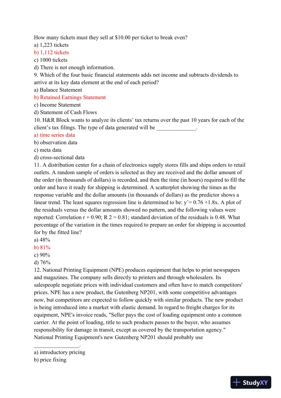 BUS 475 Capstone Final Examination Part 2, page 3